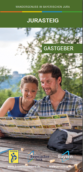 Gastgeberflyer zum Jurasteig