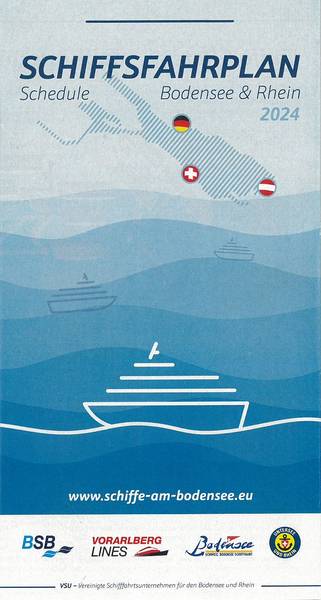 Schifffahrtsplan der Bodensee Schifffahrt