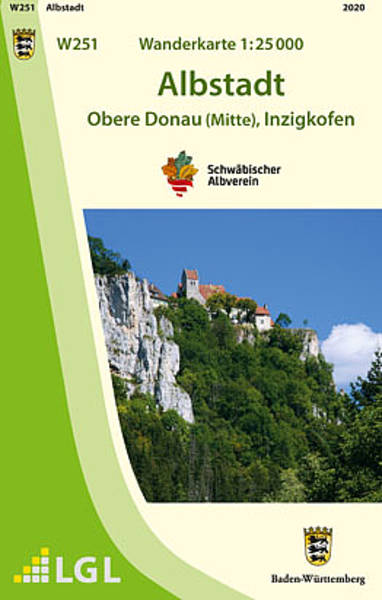 Wanderkarte Albstadt/Obere Donau (Mitte)/Inzigkofen