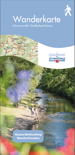 Wanderkarte WasserWeltenSteig und Schwarzwald-Baar-Kreis