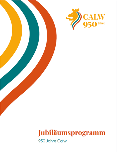 Jubiläumsprogramm 950 Jahre Calw 