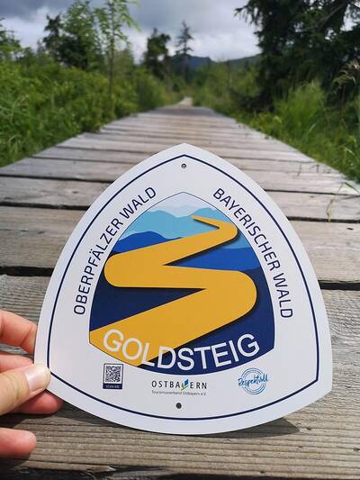Goldsteig Adventure Sign 